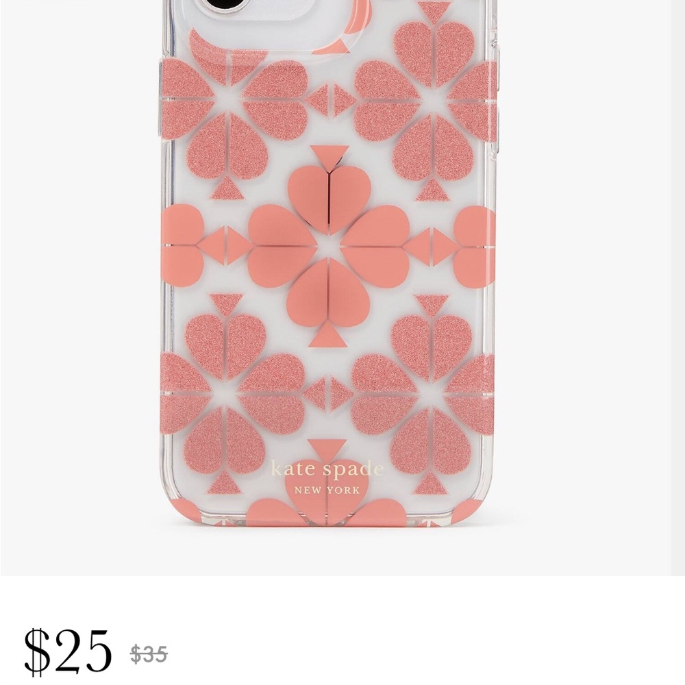 iPhone 12 Kate Spade flower cover